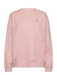 GANT Rel Shield C-Neck Sweat Rosa