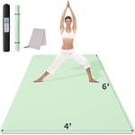 CAMBIVO Tapis de Sport Grand 183x122cm, 6mm/8mm/10mm/12mm Tapis Yoga TPE Antidérapant, Yoga Mat Tapis de Gym XXL Epais pour Gymnastique, Sport Maison, Fitness, Pilates