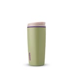 Owala SmoothSip Insulated Stainless Steel Coffee Tumbler, Reusable Iced Coffee Cup, Hot Coffee Travel Mug, BPA Free, 600ml, Green (Hip Cactus)