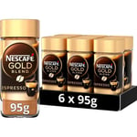 Nescafe Gold Blend Espresso Instant Rich Crema Coffee 95g - Pack of 6