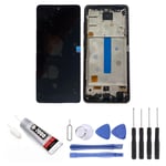 VITRE+ECRAN LCD SUR CHASSIS  POUR SAMSUNG GALAXY A52S 5G SM-A528B 6,5" + OUTILS