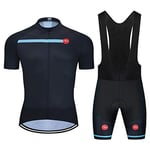 Maillot Cyclisme Kits Homme Vêtements Cyclisme Tenue Cycliste Maillot Cycliste Homme Manche Courte MTB Jersey+9D Gel Pantalons Homme Été Cyclisme Vêtements Respirant Séchage Rapide