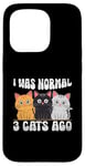 Coque pour iPhone 15 Pro J'étais normal il y a 3 chats Persan Longhair