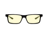 Gunnar Optiks Vertex, Unisex, Rektangel, Mode, Svart, Plast, Bärnsten