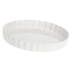 la Porcellana "Arezzo Moule à Tarte Plat de Cuisson Boîte Cadeau, Blanc, 25 cm