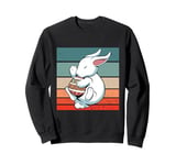 Magic of Easter peaceful bunny cuddling Easter egg sweets Sweatshirt