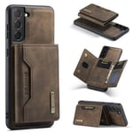 Samsung Galaxy S21 FE 5G      Magnetic Wallet    Coffee