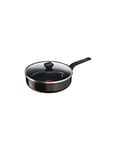 TEFAL EASY COOK & CLEAN Sauteuse 26 cm antiadhésive + couvercle Compatible Tous Feux Sauf Induction B5543302