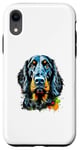 Coque pour iPhone XR Gordon Setter Pop Art et Splash Art Gordon Setter