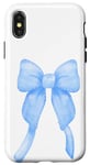 Coque pour iPhone X/XS Bleu coquette