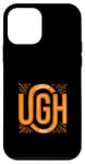 Coque pour iPhone 12 mini Orange, pouah ! Graphique de couleur orange Mood