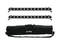 Set 2x LED BAR-12 QCL RGBA + Soft Bag