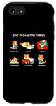 Coque pour iPhone SE (2020) / 7 / 8 Just Bookworm Things Cats Livre de lecture Motif chaton