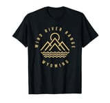 Wind River Range Mountains Wyoming Hiking Outdoors Minimal T-Shirt