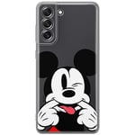 ERT GROUP Coque de téléphone Portable pour Samsung S21 FE Original et sous Licence Officielle Disney Motif Mickey 052 Parfaitement adapté à la Forme du téléphone Portable, partiel imprimé