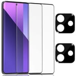 2-Pack Xiaomi Redmi Note 14 Skärmskydd & 2-Pack linsskydd - Härdat Glas 9H - Super kvalitet 3D