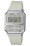 Casio Vintage Edgy Digital Watch Light Gray A100WEF-8AEF