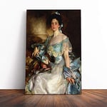 Big Box Art Canvas Print Wall Art John Singer Sargent Portrait of a Lady (2) | Mounted & Stretched Box Frame Picture | Home Decor for Kitchen, Living Room, Bedroom, Hallway, Multi-Colour, 20x14 Inch