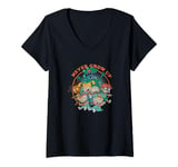 Rugrats Never Grow Up Vintage Run From Reptar Group Shot V-Neck T-Shirt