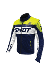 Shot Race Gear Endurojakke Lite 3.0, Marineblå/Neongul