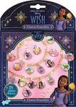 TM ESSENTIALS Wish – Kit de fabrication de bijoux Disney Bracelet à paillettes avec breloques bouffantes, cadeau de bricolage pour filles à partir de 5 ans, idée cadeau pour les fans de Disney