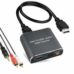 Extracteur Audio Hdmi 2.0, 4K Hdmi Vers Optique Spdif Toslink Et 3,5Mm Stéréo Convertisseur Audio Soutien 4K@60Hz Hdcp 2.2 Hdr 3D Pour Lecteur Blu-Ray Dvd Ps4 Xbox One[YIN145552]