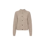 Alphagz Short Cardigan, Varm Sand Melange