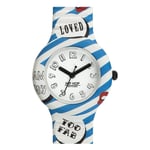 Wristwatch HIP HOP POP FREAKY HWU0894 Small 32mm Silicone Blue White