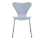 Fritz Hansen - Sjuan 3107 stol stålstativ krom 7:14 AM blue - Arne Jacobsen - Blå - Metall