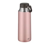 alfi Bouteille isotherme City Tea Bottle Rose 900 ml Gourde en acier inoxydable 100% étanche même au carbone, 5547.284.090 Thermos chaud 12 heures, froid pendant 24 heures, bouteille de thé sans BPA