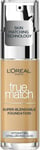 L'Oreal Paris True Match Liquid Foundation, Skincare Infused with Hyaluronic Ac