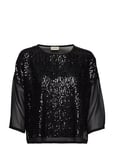 By Malene Birger Williara T-shirts & Tops Short-sleeved Svart [Color: BLACK ][Sex: Women ][Sizes: 38,40 ]