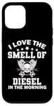 Coque pour iPhone 13 Diesel Mechanics J'adore l'odeur du diesel le matin