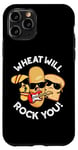 Coque pour iPhone 11 Pro Wheat Will Rock You Funny Food Jeu de mots