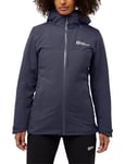 Jack Wolfskin Women's Hunberg 3-in-1 JKT W Jacket, Graphite, S