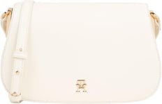 Tommy Hilfiger Sac à Bandoulière Femme à Rabat, Blanc (Calico), Taille Unique