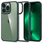 Spigen Ultra Hybrid Coque Compatible avec iPhone 13 Pro - Vert Nuit