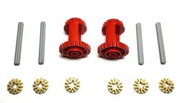 Lego Technic Differential Gear Set gears, axles (2 sets) 24-16 tooth 6573 6589