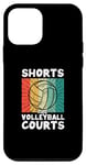 Coque pour iPhone 12 mini Short et volley-ball Courts Beach Vball Outdoor Player Fan