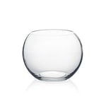 WGV Vase en Verre Transparent, diamètre 15,2 cm, Hauteur 12,7 cm, Largeur Ouverte 9,1 cm, Vase à Bulles Transparent, récipient pour Plantes, Bol à Poisson pour fête de Mariage, événement, décoration