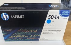 Genuine HP LaserJet CE251A - 504A Cyan Toner Cartridge / ‘New & Sealed’