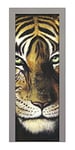 Decoralive Tigre-Portrait de Porte 73 cm x 211