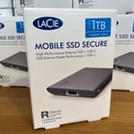 🟢 Lacie 1TB SSD Mobile Drive Secure USB-C High Performance External Windows Mac