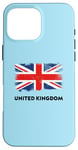 Coque pour iPhone 16 Pro Max Drapeau United Kingdom Angleterre Union Jack