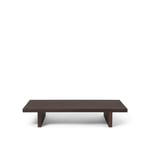 Ferm Living - Kona Low Table - Dark Stained - Sidobord - Brun - Trä