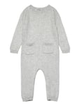 Cotton-Knit Jumpsuit Grey Mango