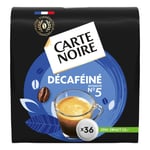 Café Dosettes Compatibles Senseo Décaféiné N°5 Carte Noire - La Boite De 36 Dosettes