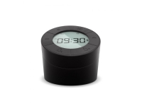 Mebus 25648, Digital väckarklocka, Cylinder, Svart, 12/24h, Batteri / USB, 80 mm