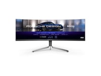 Aoc Porsche Pd49, 124,5 Cm (49"), 5120 X 1440 Pixlar, Dqhd, Qdoled, 0,03 Ms, Svart