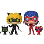 Funko Pop! Vinyl W/P Animation Miraculous Ladybug och Cat Noir POP 359# & POP 360# POP 360